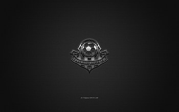 Portmore United FC, Jamaican football club, silver logo, carbon fiber background, National Premier League, football, Spanish Town, Jamaica, Harbor View FC logo HD wallpaper