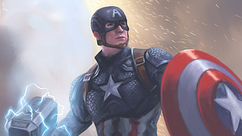 Captain America Shield Hammer, captain-america, superheroes, artwork HD wallpaper