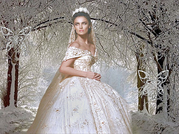 Fairy Tale Wedding, winter, winter butterflies, fairy tale, artistic, butterflies, creative, season, snow, female, stunning, model, breathtaking, gorgeous, girl, feminine, beautiful, woman, pretty, women, lovely, bride HD wallpaper