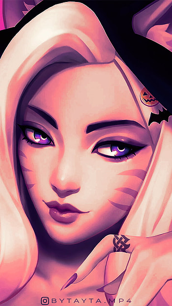 Ahri, KDA, Leagueoflegends HD phone wallpaper