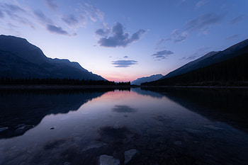 Nature, Sunset, Stones, Lake, Hills HD wallpaper