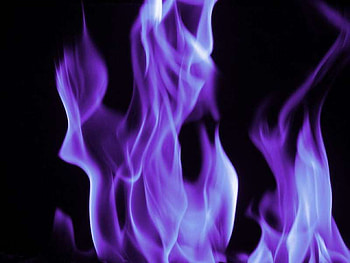 engulfed in flames lavender .jpg, hot, burn, coloredfire, flames HD wallpaper