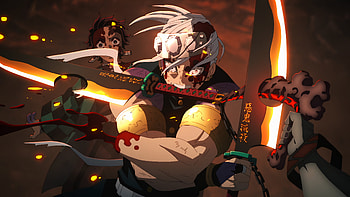 Tengen Uzui Tanjiro Kamado Demon Slayer Kimetsu no Yaiba HD wallpaper