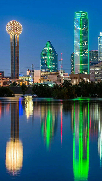 Dallas Skyline, Texas travel, Mobile app, Digital convenience HD phone wallpaper
