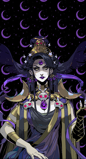Nyx Hades, Art, Purple HD phone wallpaper