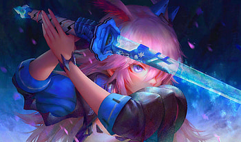 stance, katana, Anime, anime girl, Cool, cool anime HD wallpaper