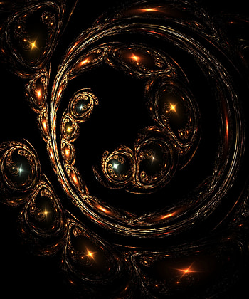 Abstract, Dark, Glare, Fractal, Glow, Swirling, Involute HD phone wallpaper