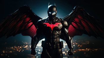Batman Beyond With Great Power, batman, superheroes, ai, artwork, digital-art HD wallpaper