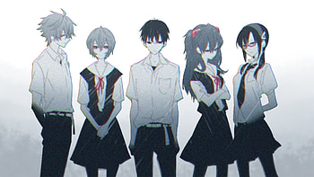 Neon Genesis Evangelion, Rei Ayanami, Kaworu Nagisa, Anime, Evangelion: 3 0 You Can (Not) Redo, Asuka Langley Sohryu, Shinji Ikari, Evangelion HD wallpaper
