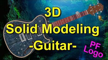 AutoCad 3D: Guitar & Pink Floyd Logo HD wallpaper