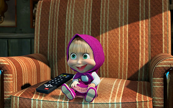Cartoon, Masha And The Bear HD wallpaper