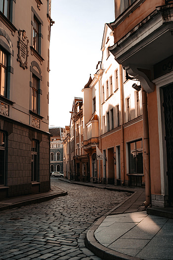 Cities, Building, Road, Street, Courtyard, Yard HD phone wallpaper