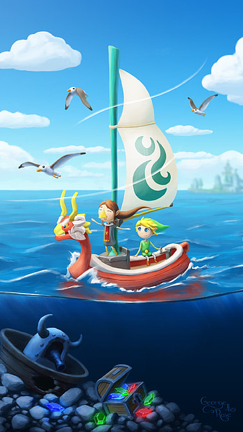 The Legend of Zelda The Wind Waker, The Legend of Zelda HD phone wallpaper