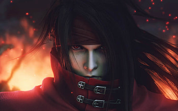 Vincent Valentine, hq, hero, fantasy, cg, smart, , hair, eye, guy HD wallpaper
