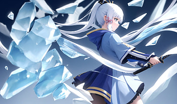 Kamisato Ayaka, Kamisato Ayaka (Genshin Impact), video game, Genshin Impact HD wallpaper