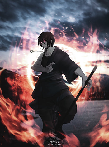 Benimaru, aesthetic, sky, shinra, animeedit, fireforce, venoku, fire, manga, anime HD phone wallpaper