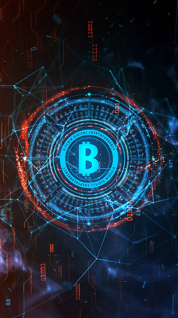 Bitcoin background, Technological , Interactive motion, Live visuals HD phone wallpaper