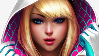 Spider Gwen Illustration , gwen-stacy, superheroes, artist, artwork, digital-art, artstation HD wallpaper