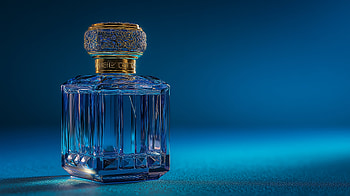 of Elegant Blue Man-Made Perfume Bottle, man made, perfume, bottle, blue HD wallpaper