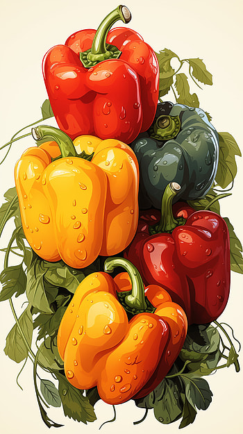 Colorful Bell Peppers Freshness HD phone wallpaper