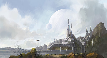 Fantasy, Art, City, Building HD wallpaper