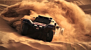 rally race, desert, sport, race, car HD wallpaper