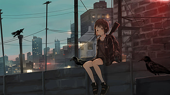 War And Peace Anime Girl , anime-girl, anime, artist, artwork, digital-art HD wallpaper