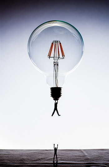 Miscellanea, Miscellaneous, Silhouettes, Flight, Lamp, Imagination HD phone wallpaper