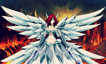 Erza, Fairy Tail, , Anime art HD wallpaper