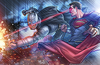 Batman Vs Superman Clash, batman-vs-superman, batman, superman, artwork, artist, deviantart, superheroes HD wallpaper