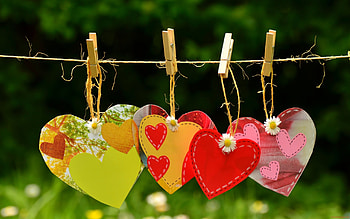 Happy Valentine's Day!, valentine, green, red, card, heart HD wallpaper