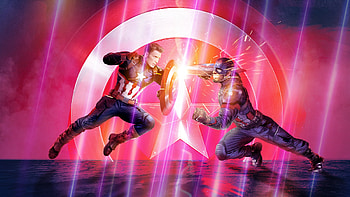 Avengers Endgame Captain Vs Captain, avengers-endgame, superheroes, captain-america, 2019-movies, movies, behance, artwork HD wallpaper