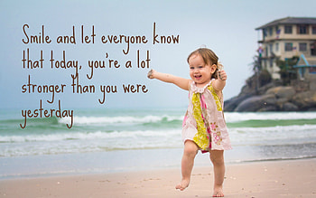 ... Cute Happy Girl With Quote Cute Baby Smile Quotes Cute Happy Girl Baby Smile ... HD wallpaper