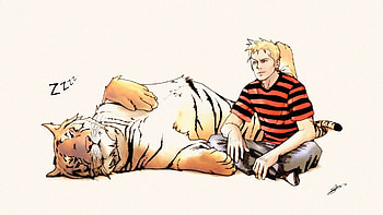Comics - Calvin & Hobbes Hobbes (Calvin & Hobbes) Calvin (Calvin & Hobbes HD wallpaper
