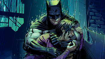 Robin Crying In Batman Arms, robin, batman, superheroes, artist, artwork, digital-art HD wallpaper