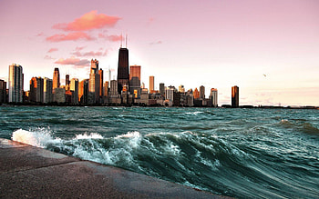 Lake Michigan, Chicago HD wallpaper