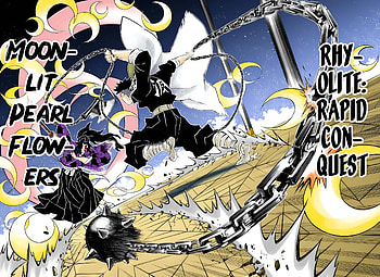 Demon Slayer : Moonlit Pearl Flower Rapid Conquest Scene, Anime, Demon Slayer: Kimetsu no Yaiba HD wallpaper
