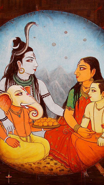 Lord Shiva , Lord Shiva, Family HD phone wallpaper