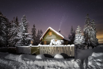 Winter in the countryside, Winter, Nature, House, Countryside HD wallpaper