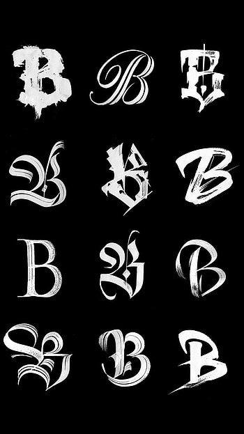 B Name, Fonts, style HD phone wallpaper