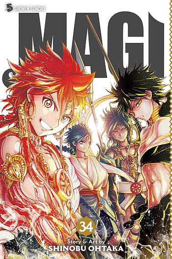 Magi Volume 34, Labyrinth of magic, Ohtaka Shinobu HD phone wallpaper