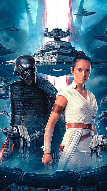 Star Wars, Rey and Kylo Ren, Top backgrounds HD phone wallpaper
