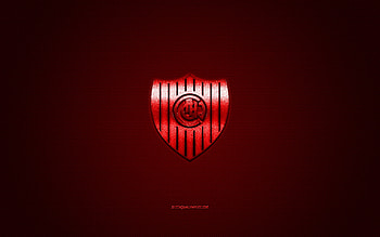Chacarita Juniors, Argentine football club, red logo, red carbon fiber background, Primera B Nacional, football, Buenos Aires, Argentina, Chacarita Juniors logo HD wallpaper