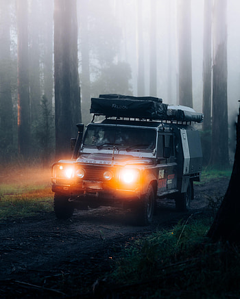 Land Rover, Cars, Fog, Car, Suv, Land Rover Defender HD phone wallpaper