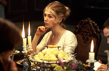 Pride & Prejudice — Jane's Candlelit Dinner, Rosamund Pike, movie, Pride & Prejudice HD wallpaper