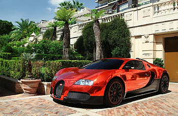 Bugatti, auto, bugstti, black wheels, red HD wallpaper