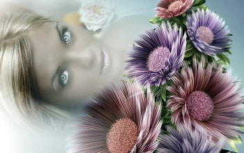 Fantasy dream, women, fantasy, dream, flower HD wallpaper