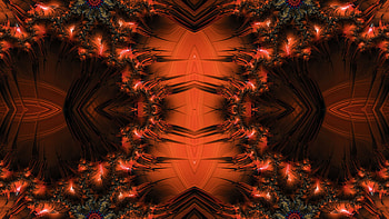 Trippy Psychedelic Fractal, trippy, psychedelic, aesthetic, red, Abstract, fractal HD wallpaper
