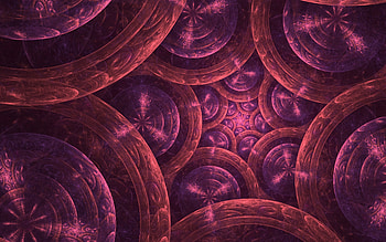 Fractal, circles, rings, art HD wallpaper