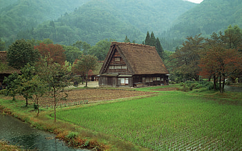 Mountain village, Majestic landscapes, Tranquil escape, Nature's paradise HD wallpaper